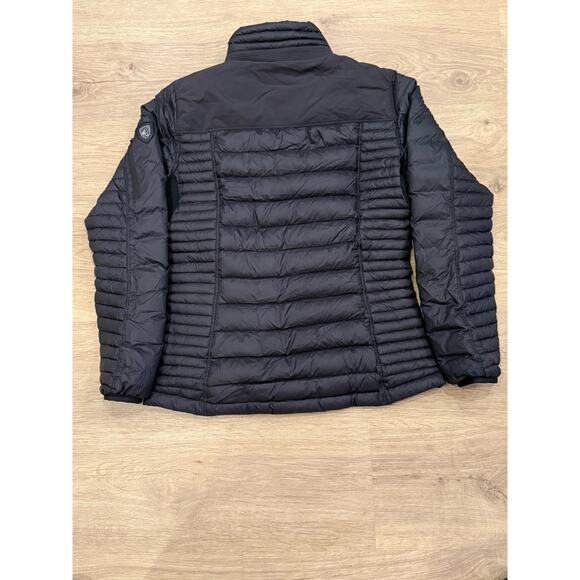Kuhl Projekt Spyfire Goose Down Puffer Jacket Womens S Black Quilted Zip Pockets - Picture 12 of 12